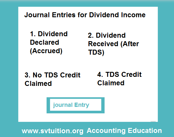 svtuitiondotorg's tweet photo. Journal Entries for Dividend Income https://t.co/o1K3vVYwj7 #dividend #finance #journalentries  #accounting https://t.co/zhbb9hLqBL