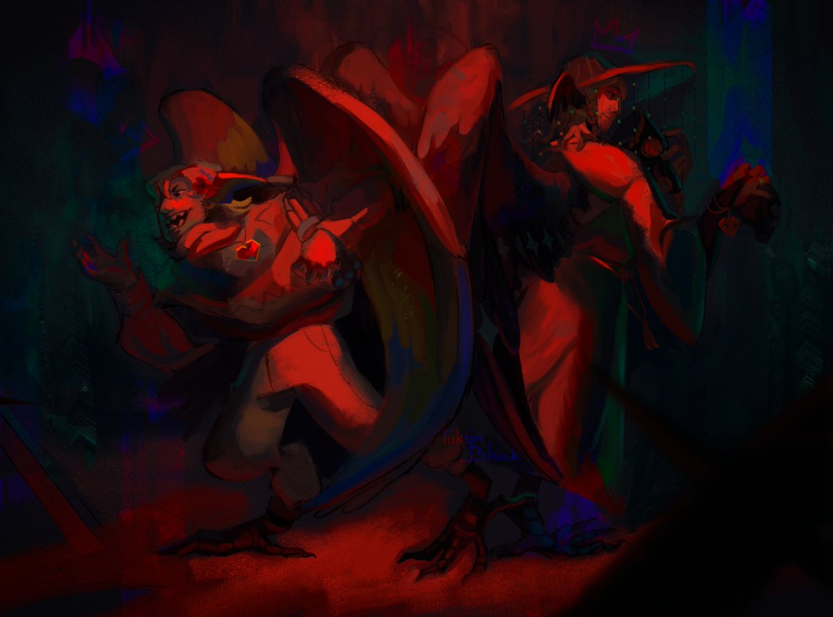toksinblack's tweet photo. A winner? Tied to the colour red and hearts? Trapped in a death game by an entity with eye symbolism? Idk who that’d be

#grianfanart  #philzafanart #traffictwt #bolasfanart https://t.co/jvmpTVJy4w