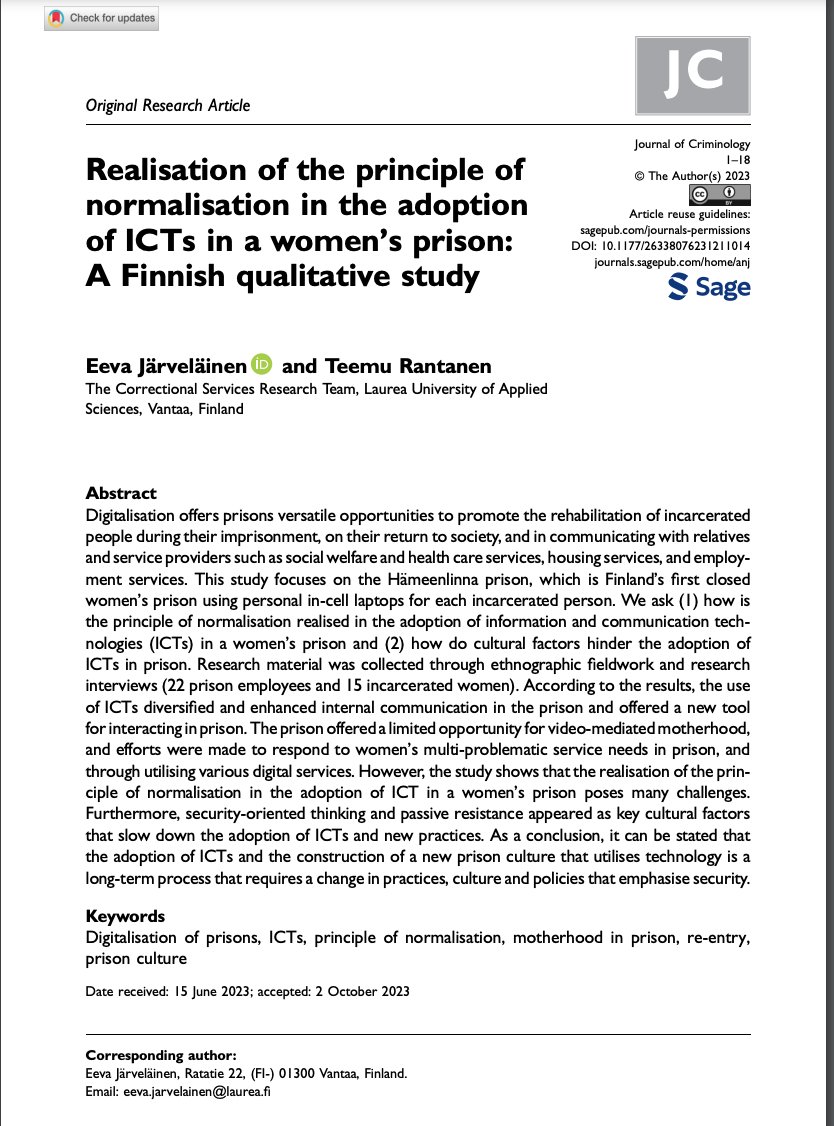 Journal of Criminology tweet media