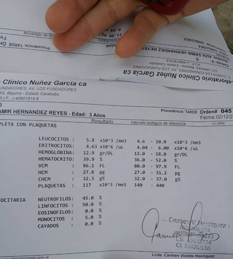 AlexaGomezDos's tweet photo. Buenas noches. Aisak es un niño de tres años de Bejuma estado Carabobo, que está hospitalizado en el Chet, por un diagnóstico de neumonía y dengue. Su cuadro se ha complicado y al parecer hay una contaminación por bacteria intra hospitalaria. Sus padres ya no cuentan con recursos para hacerle los estudios diarios que requiere de plaquetas, entre otros para determinar por qué el niño no mejora. Con Bs.50 podríamos estar apoyando a sus padres para que Aisak siga adelante . GRACIAS 🙏🏼💙