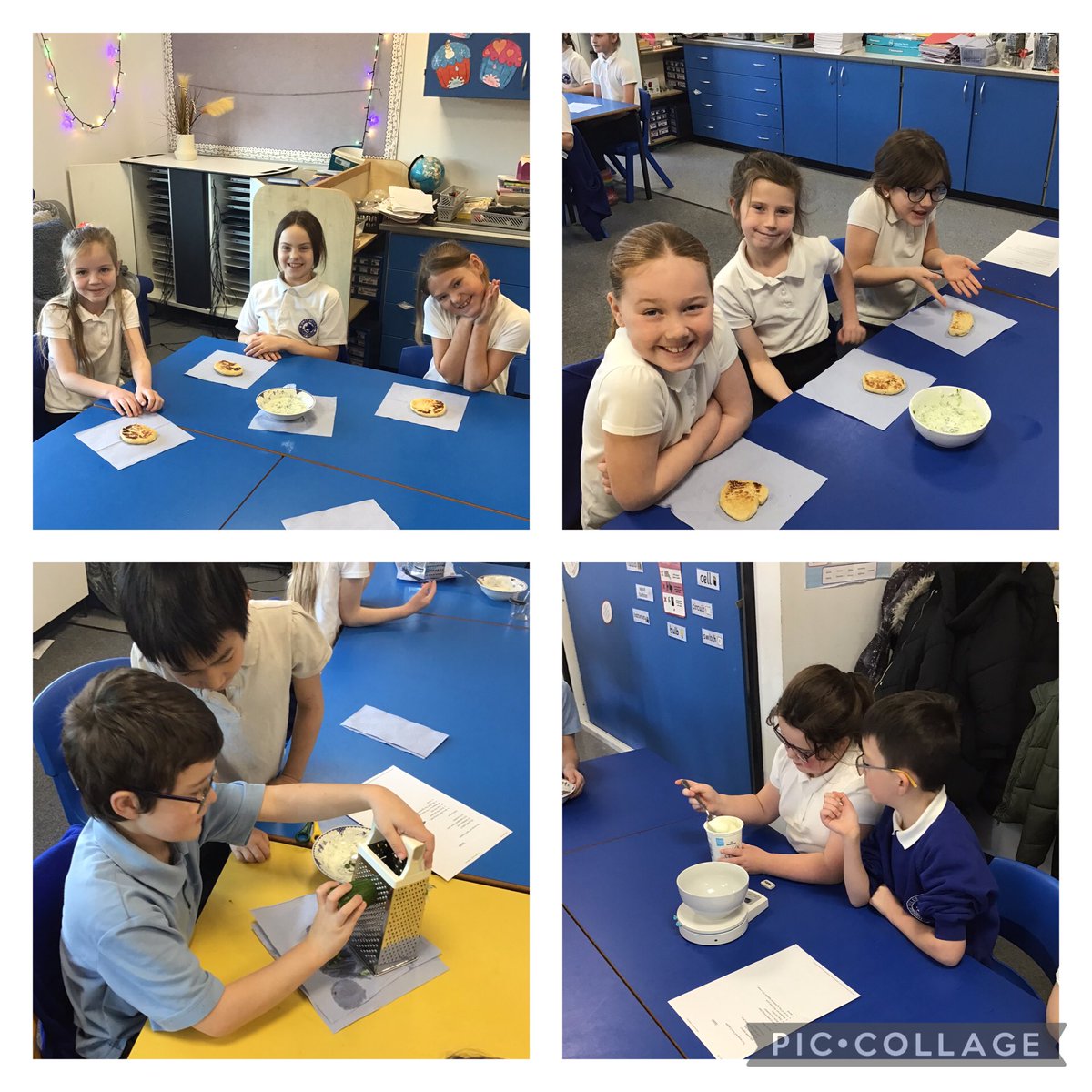 HilderthorpeSch's tweet photo. 4JW had a brilliant time using their history, maths, English and DT skills on Friday making Greek food, they even got to enjoy their feast afterwards #hildeng #hildhist #hildmaths #hilddt #hildyear4 https://t.co/lRTJ1GFze5
