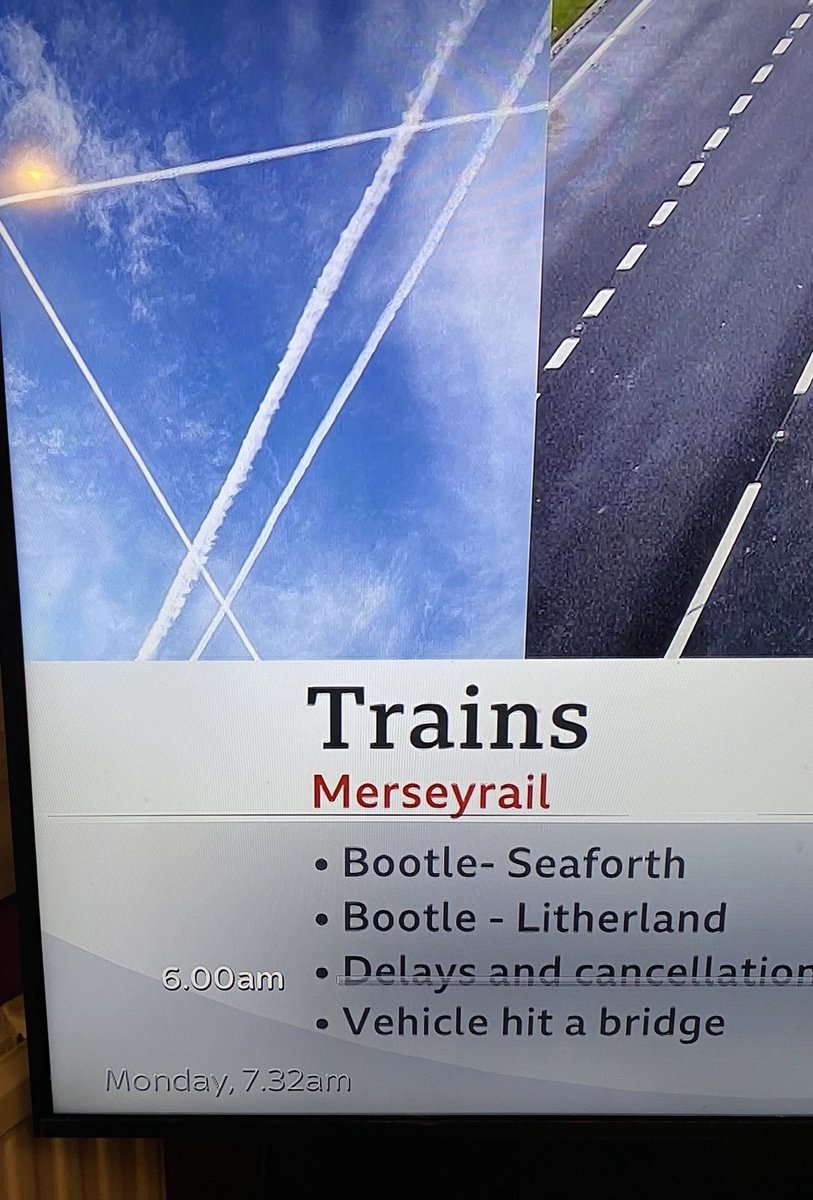 grahamashmore's tweet photo. ⁦@BBCBreakfast⁩ : Try just the one line , Bootle New Strand - Seaforth &amp; Litherland https://t.co/xlbIcLvIOl