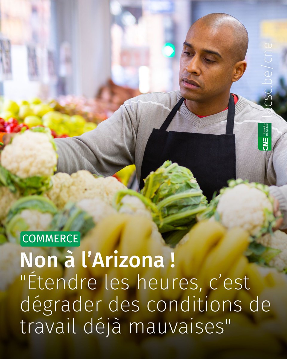 🛒 Le (probable) futur gouvernement Arizona veut supprimer l'interdiction du travail le dimanche et l'instauration du travail de nuit à partir de minuit au lieu de 20h. Ces propositions, les syndicats, dont la CNE, les rejettent en bloc.

Explications 👇

lacsc.be/cne/actualites…