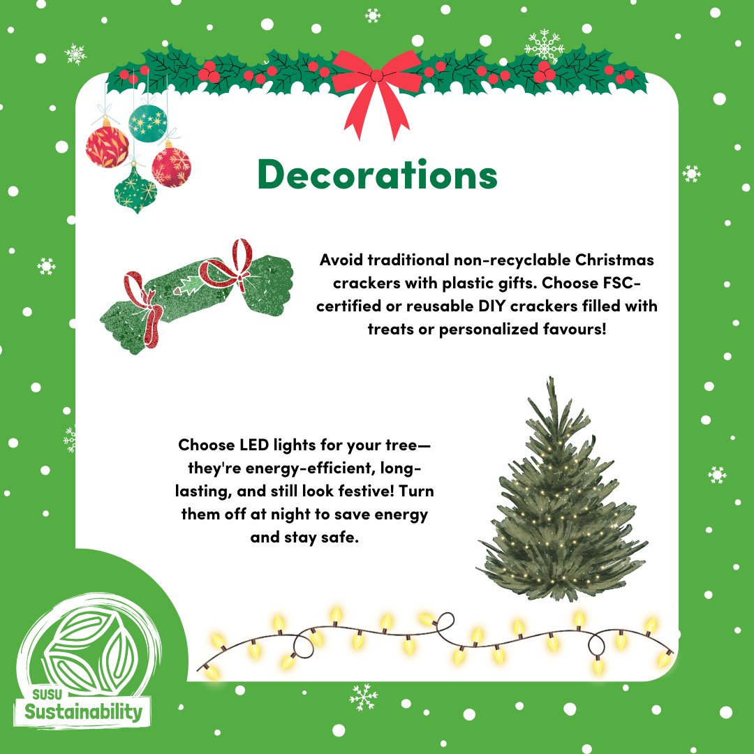 Let’s make this holiday season merry and green! 🌍💚
Check out our easy eco-tips. Every small step counts!