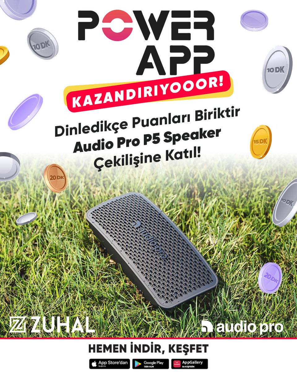 PowerAppWorld's tweet image. Dinledikçe puanlarını biriktir, Zuhal Müzik&apos;ten Audio Pro P5 Speaker çekilişine katılma şansı yakala!📣

#PowerApp #Kazandırıyor