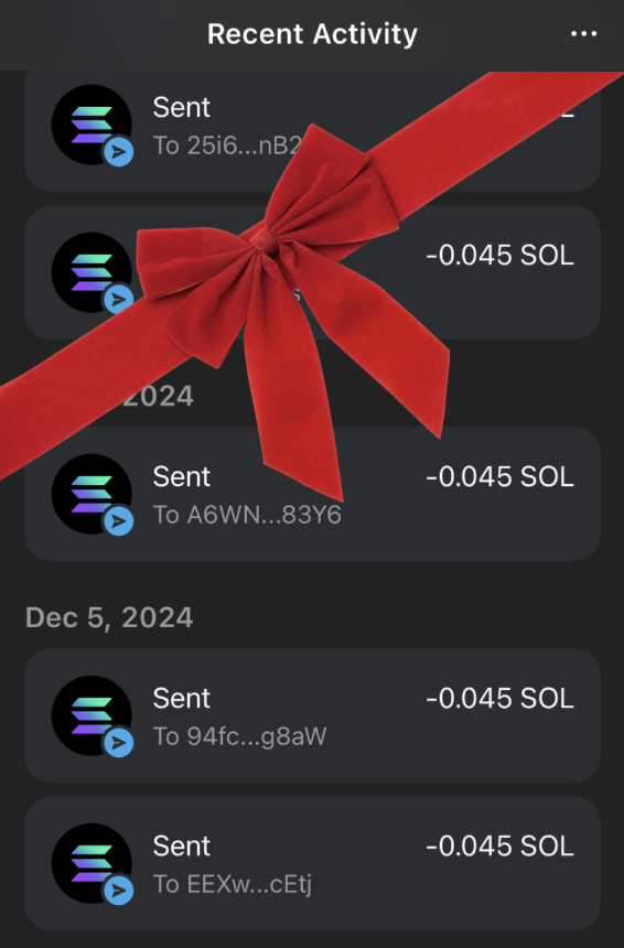 I’m looking to give out some early Christmas presents.

Drop SOL address &amp; check wallet.