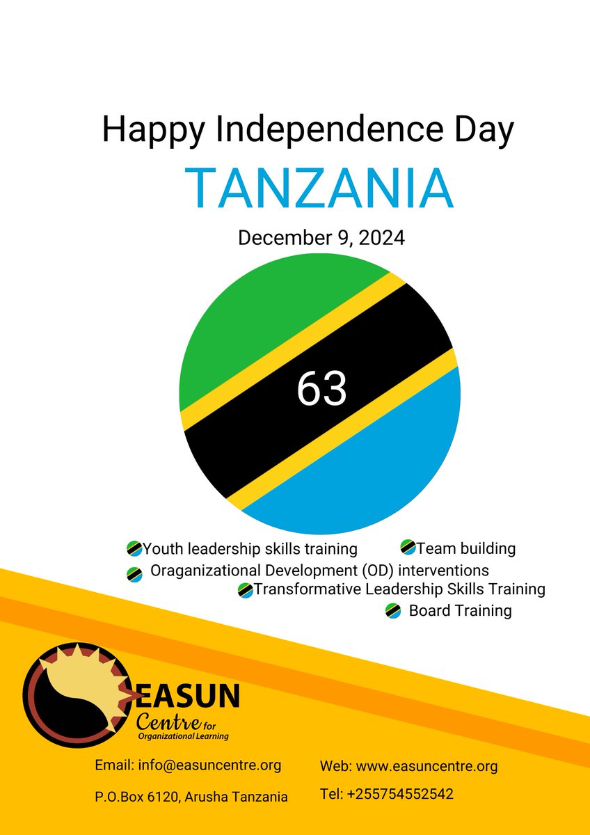 easuncentre's tweet photo. #tanzania #Tanganyika #independenceday https://t.co/TcyptxKd40