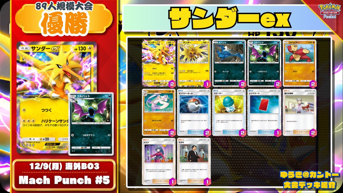 🔥 #ポケポケ 注目デッキ紹介 🔥 海外大会で新たなデッキタイプが見事