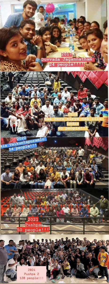ursHemanthRKO's tweet photo. There is One Family Who separately Book One Theatre and Enjoy @alluarjun films 

They are Doing this From DJ (2017) 

120 Family Members for #Pushpa2TheRule 🔥🔥🙏

Family Audience lo Neeku unna craze @alluarjun 🔥🙏
Enough High for the Day 🔥🔥🙏

#Pushpa2 https://t.co/iZOYhgsIxw