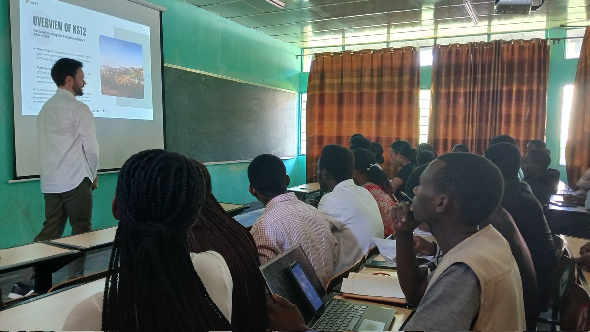 Happening now;

The Ecotourism and Greenspace Management department in <a href="/Uni_Rwanda/">University of Rwanda</a>, especially at <a href="/UR_CAVM/">UR-CAFF</a>  they are discussing the conservation of nature ,opportunities, and overview of NST2 as the future Ecotourists of Rwanda. 

<a href="/REMA_Rwanda/">Rwanda Environment Management Authority</a> <a href="/RDBrwanda/">Rwanda Development Board</a> 
<a href="/RwandaYouthArts/">Ministry of Youth and Arts | Rwanda</a>