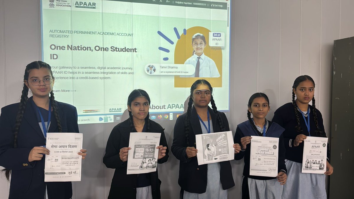 ggmsss18's tweet photo. #MegaAPAARIDDiwas
#OneNationOneStudentID
Creating awareness among students regarding AAPR ID card. Its usage, benefits and importance in their future academic pathways.
@EduMinOfIndia
@DselEduMinistry
@chandigarh_admn
@SchoolEduChd https://t.co/1vseLlWbZk