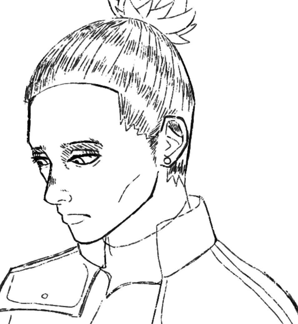 Mandiache8's tweet photo. Sketch kinda #Shikamaru https://t.co/2ihTgXtf7Q
