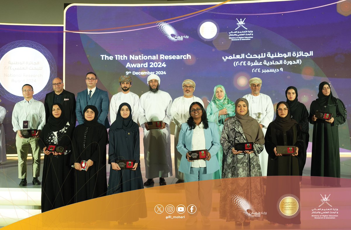 الفائزون ب #الجائزة_الوطنية_للبحث_العلمي 2024م 
ضمن #الملتقى_السنوي_للباحثين 
<a href="/moheriom/">وزارة التعليم</a>