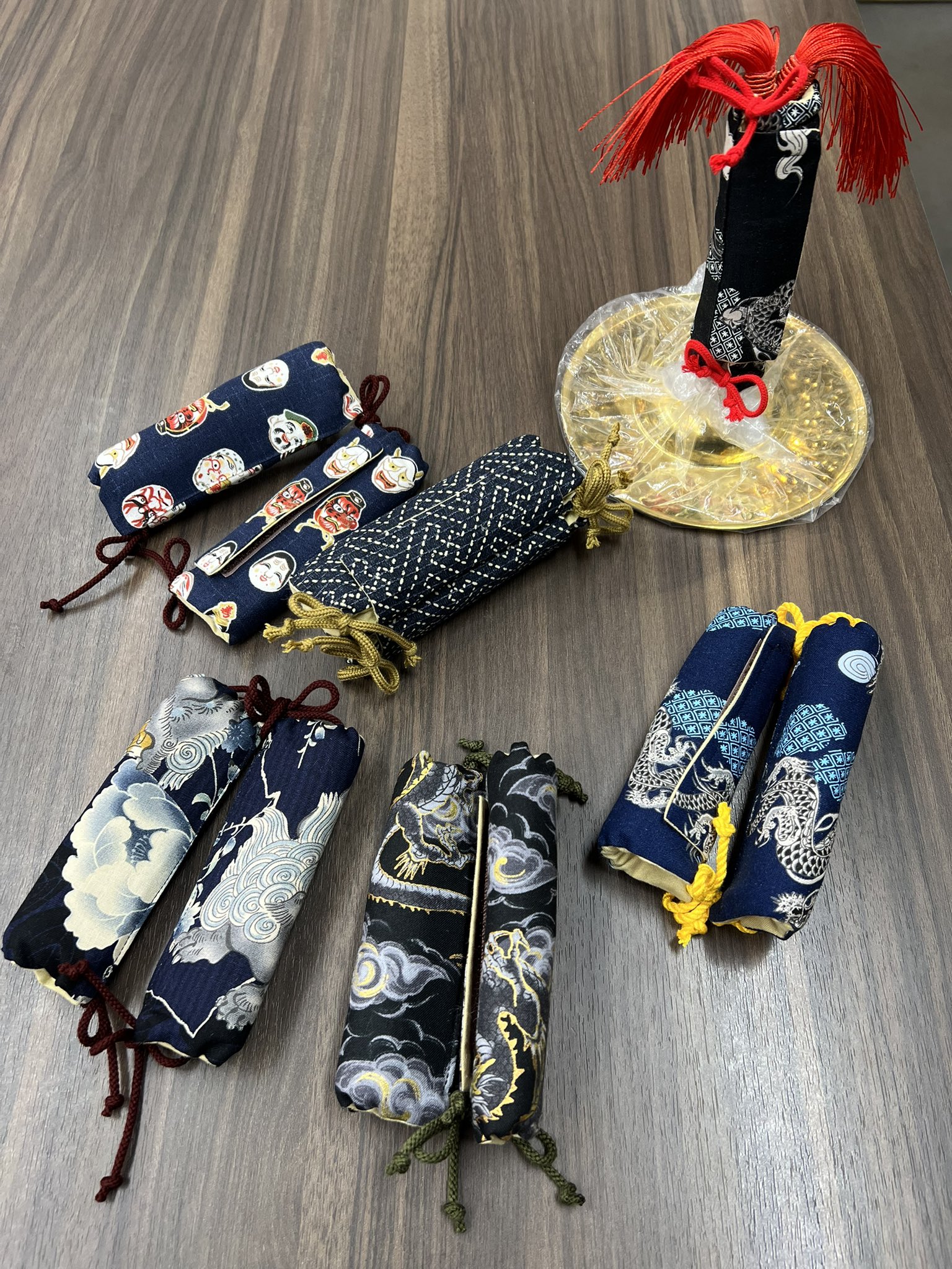 【ねぶた　他お祭り用】手振り鉦 祭り囃子用品 青森ねぶた 手振り鉦 手平鉦 チャッパ 5寸 手打ち【送料