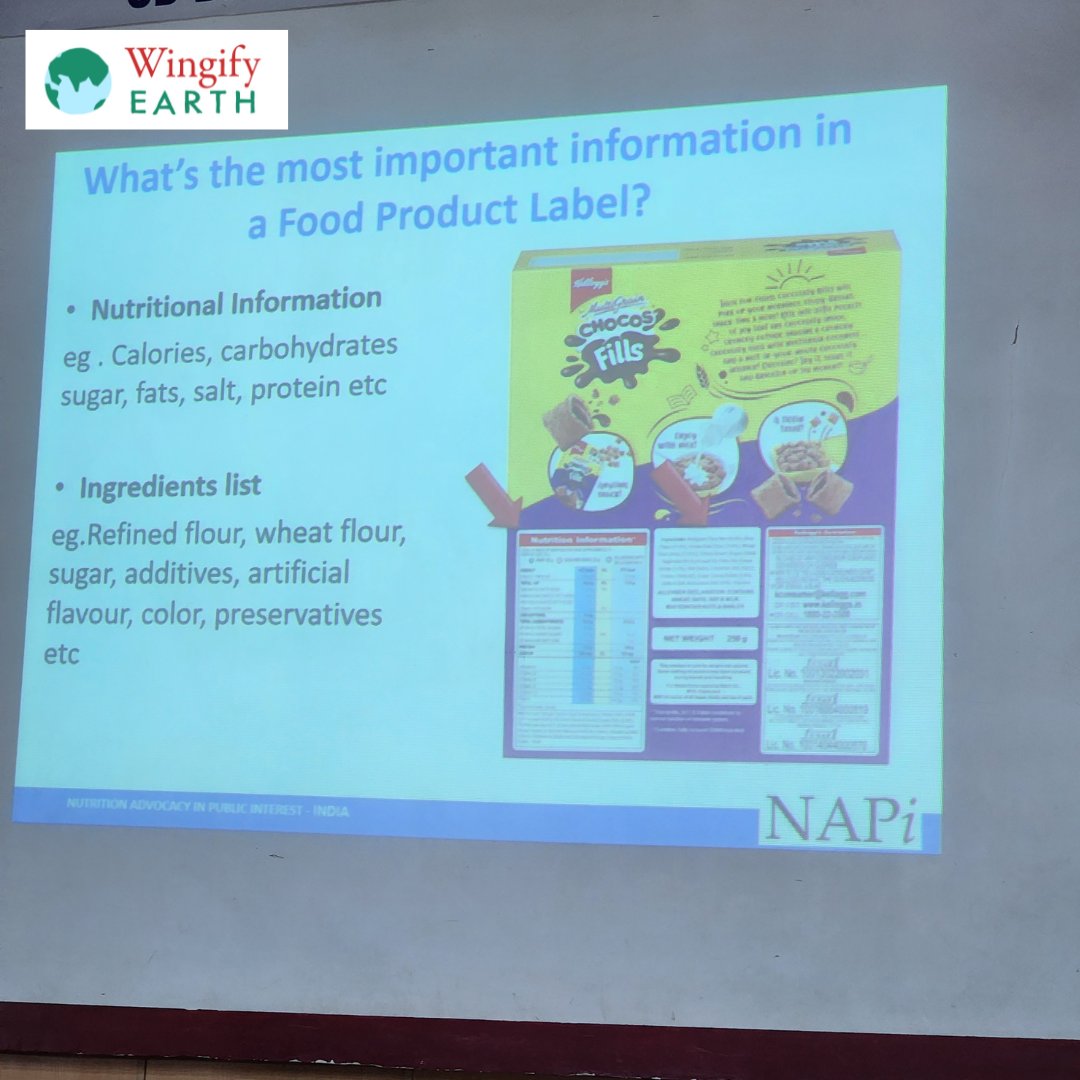 WingifyFoundtn's tweet photo. Decoding processed food dangers! 💡📷 Students at Maharaja Agrasen School explored food labels, FSSAI rules &amp; sugar awareness. 📷📷 More schools &amp; colleges next!  Meet our Health Guru: https://t.co/1cQzDxsglt #HealthyChoices #FoodAwareness #YouthEmpowerment #wingifyearth https://t.co/rHSJ0TgYOu