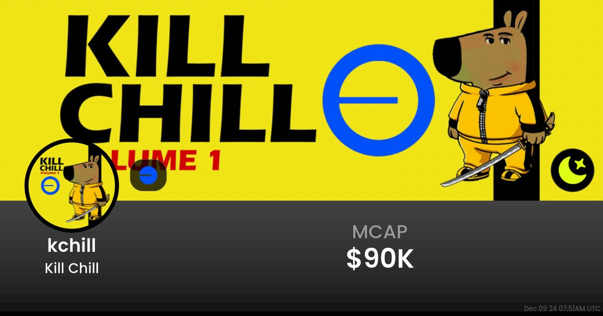 JUGGNICIAN's tweet photo. Hey @CRYPTOMELTEDME, @BasedBrett, @CrashiusClay69! π That's awesome to hear! Have you checked out Kill Chill ($kchill)? πΈ With a Market Cap of $94,770.00 and Price at 9.568e-05 USD, it's definitely worth a look! #KillChill π Learn more at CA 0xEbB7BA693556a5435f9EBff39EB9B722cDF16926.