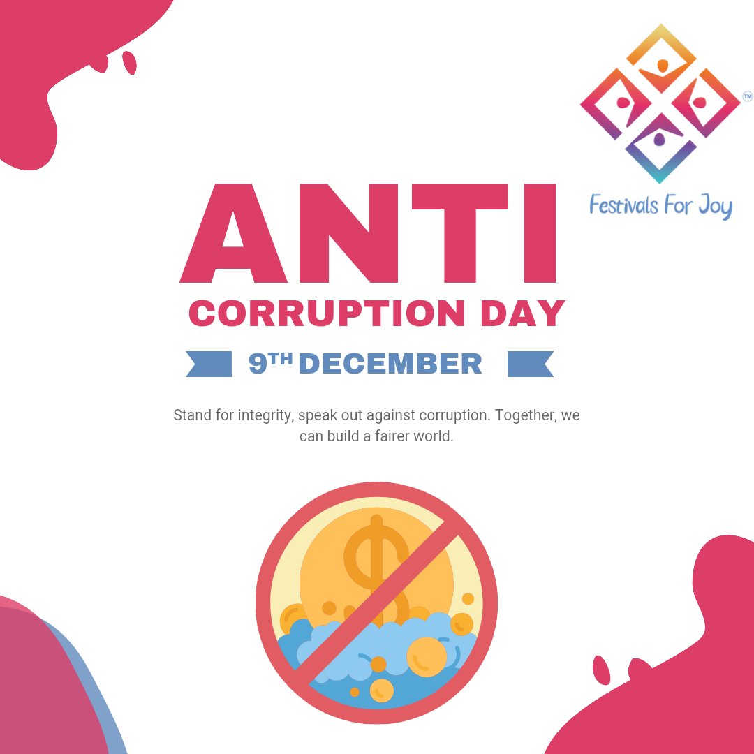 FestivalsforJoy's tweet photo. Integrity is the foundation office a brighter future. Say no to corruption and yes to justice!
#AntiCorruptionDay #IntegrityMatters #FestivalsForJoy"
#sumakanakala https://t.co/Ys8JcvYoHH