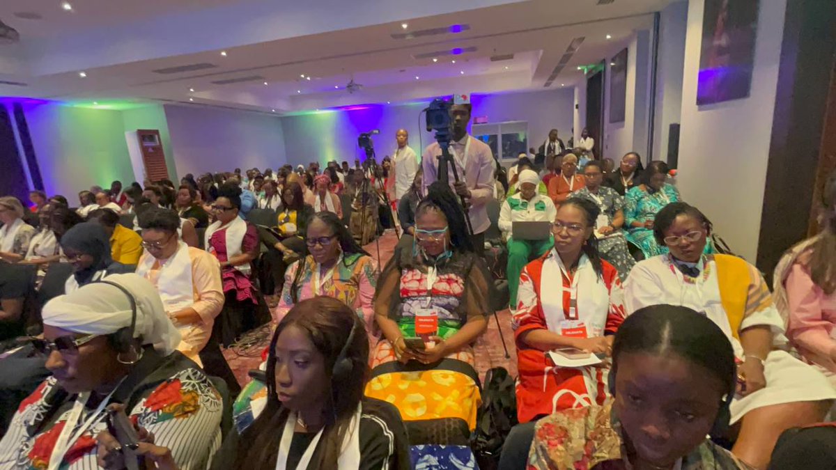 AU_WGYD's tweet photo. As part of the #16DaysOfActivismAgainstGBV, @AU_WGYD's Programme Specialist, Ms. Lindiwe Mugabe, participated in a panel discussion on " Kigali Declaration: Commitments for Sustainable Change" at the @RealAWiM conference 2024 in Dakar, Senegal. https://t.co/S9kV0lFNI2