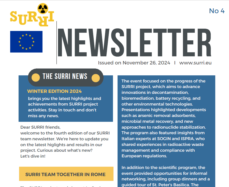 🌍 SURRI Project Winter Newsletter is HERE. Forget boring research reports - the SURRI team just served up a porcion of news. See more: lnkd.in/eG63FTkS

#Science #Research #Innovation #SURRI