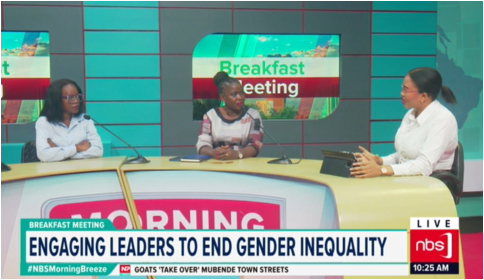 nbstv's tweet photo. ON AIR: #NBSBreakfastMeeting with @victoria_sibiya.
TOPIC: "Challenging Cultural Norms and Practices to end Gender-based inequality and abuse."
Watch live on @afromobileug App
#NBSUpdates
#16DaysOfActvism
#NoExcuse4ViolenceAgainistWomenAndGirls https://t.co/8kRXqgDyvE