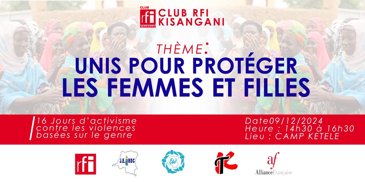 Nous serons avec les filles des militaires au camp Ketele aujourd'hui à 14h30 👇