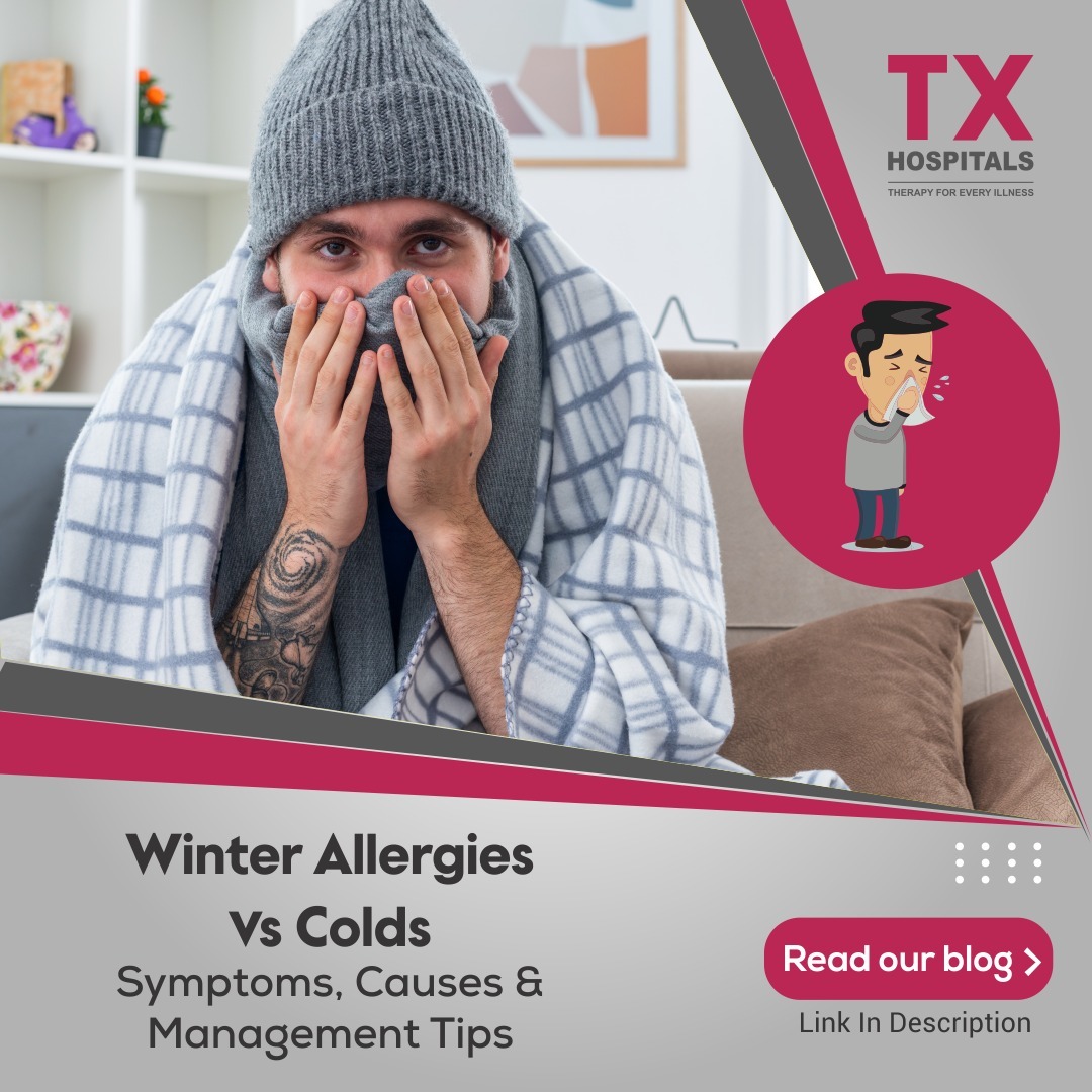 txhospitals's tweet photo. 𝐖𝐢𝐧𝐭𝐞𝐫 𝐚𝐥𝐥𝐞𝐫𝐠𝐢𝐞𝐬 𝐨𝐫 𝐚 𝐜𝐨𝐥𝐝? 𝐊𝐧𝐨𝐰 𝐭𝐡𝐞 𝐬𝐲𝐦𝐩𝐭𝐨𝐦𝐬, 𝐜𝐚𝐮𝐬𝐞𝐬, 𝐚𝐧𝐝 𝐭𝐢𝐩𝐬 𝐭𝐨 𝐦𝐚𝐧𝐚𝐠𝐞 𝐛𝐞𝐭𝐭𝐞𝐫! ❄️🌿
𝐑𝐞𝐚𝐝 𝐌𝐨𝐫𝐞:https://t.co/xpCXd4u4X5
#WinterHealth #AllergiesVsColds #ColdSeasonCare #WinterWellness #HealthTips https://t.co/lknh5mED6y