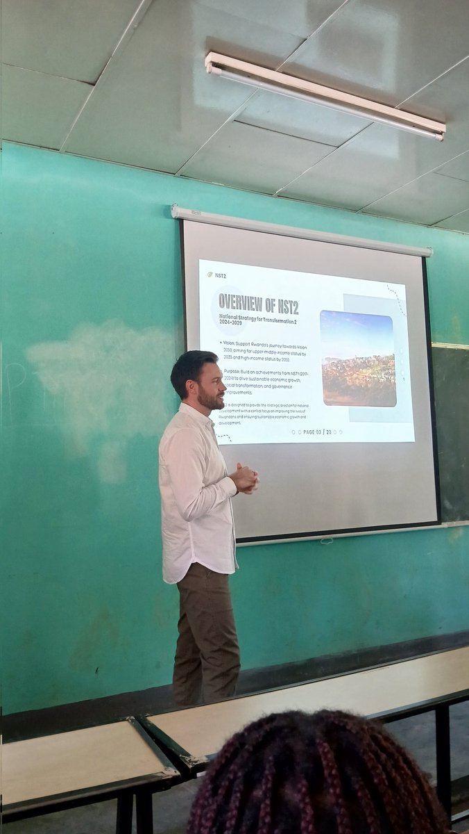 We are so honored <a href="/UR_CAVM/">UR-CAFF</a> for our Ecotourism and Greenspace Management program to host <a href="/DavidToovey/">David Toovey</a> talking about young people contributing to NST2. Thanks so much David for shining the light our students need to embrace the achievements of our country.<a href="/SpruikAgency/">Spruik Agency</a> <a href="/Uni_Rwanda/">University of Rwanda</a>