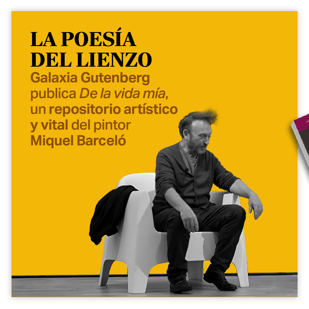 publishersmag's tweet image. Miquel Barceló nos recibe una mañana gris y desdibujada en Madrid, en la Fundación Ortega-Marañón, para hablar de su autobiografía 'La vida mía', editada por Galaxia Gutenberg. 🎨✒️

#publishersmag #miquelbarcelo #galaxiagutenberg #delavidamia #bookstagram #librosrecomendados