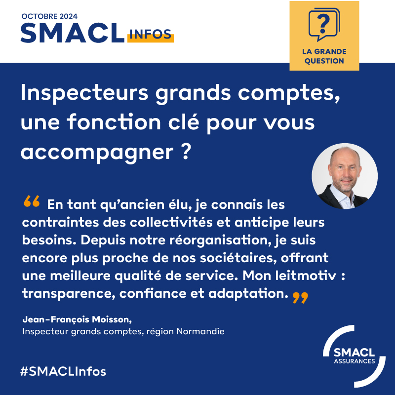 Smacl Assurances (@smaclassurances) on Twitter photo Inspecteur grands comptes, une fonction clé pour accompagner les #élus ? Chez <a href="/SmaclAssurances/">Smacl Assurances</a>, ils sont 19 répartis sur le territoire. Découvrez leurs missions via les témoignages de Mickael Medjeber et Jean-François Moisson dans le dernier #SMACLInfos : calameo.com/read/004850025… Inspecteur grands comptes, une fonction clé pour accompagner les #élus ? Chez <a href="/SmaclAssurances/">Smacl Assurances</a>, ils sont 19 répartis sur le territoire. Découvrez leurs missions via les témoignages de Mickael Medjeber et Jean-François Moisson dans le dernier #SMACLInfos : calameo.com/read/004850025…