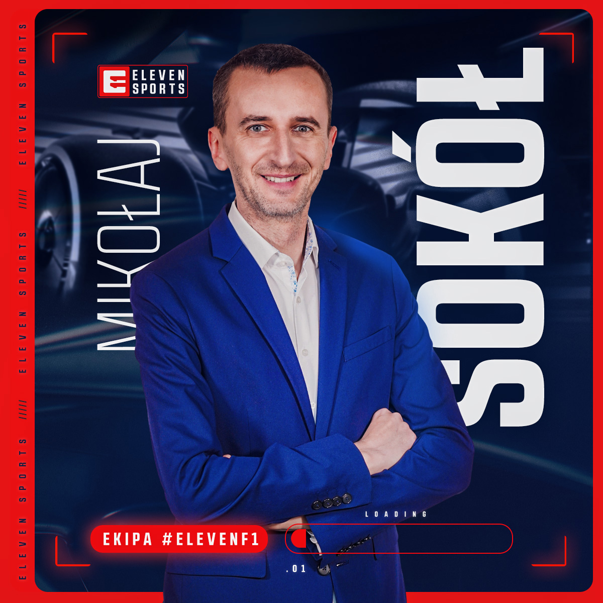 ELEVENSPORTSPL's tweet photo. Nie mogło być inaczej! 🏁 Mikołaj Sokół wraca do zespołu #ElevenF1 i będzie komentował wyścigi Formuły 1, a także pracował jako reporter na torze. Szykuje się wspaniały sezon! „A Ty jak myślisz, Mikołaju?” 😎 https://t.co/lcTExHRXb9