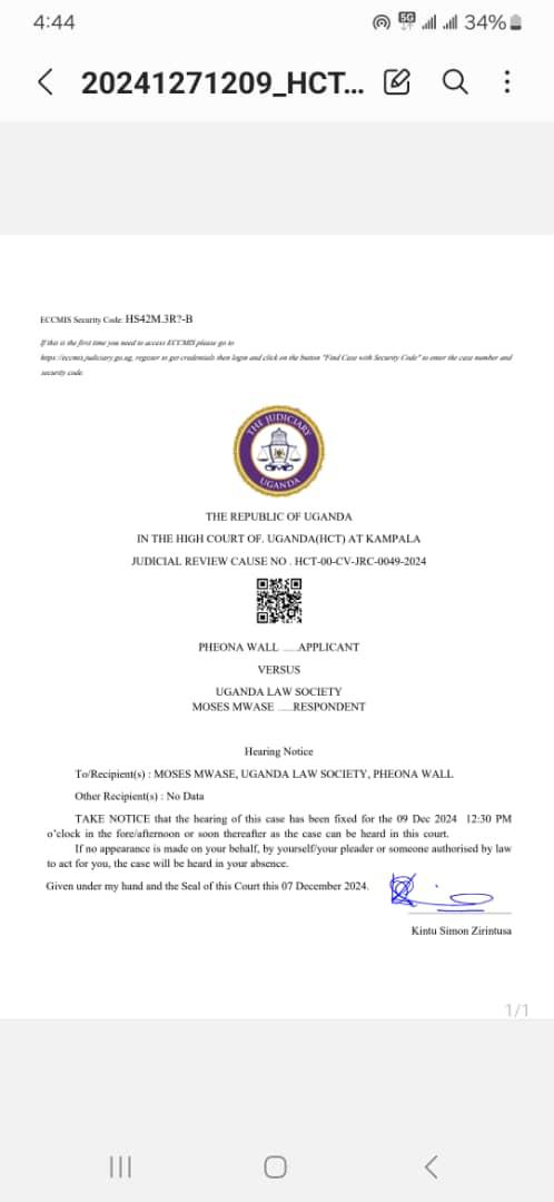 SilverKayondo's tweet photo. It's raining lawsuits at Uganda Law Society.

"When a clown moves into a palace, he doesn't become king. The palace becomes a circus."~ Turkish proverb https://t.co/MMyB90VGE5