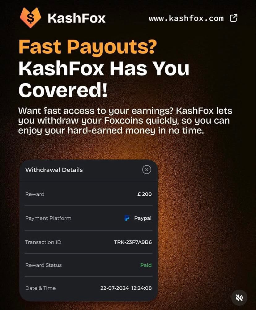 kashfoxapp's tweet photo. Fast Payouts? Kashfox Has You Covered!
Complete tasks, earn cash, and withdraw in no time.
No waiting, no hassle-just instant rewards! Ready to cash in?
Sign up now, https://t.co/MKewZ6BgtU and start earning today!
#fastpayouts #kashfox #earnquick #instantrewards #easymoney #earnmoneyonline #earnwithease #earnanytimeanywhere