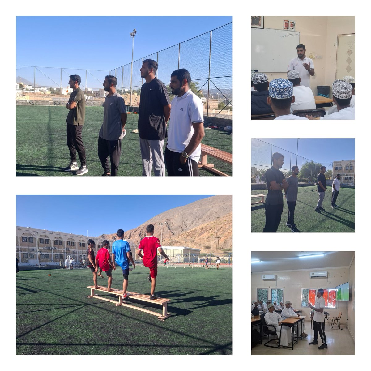 dedusport1's tweet photo. برنامج تبادل الزيلرات الثاني للمعلمين الجدد بولاية ازكي بمدرسة عمر بن الخطاب  تضمن مجموعة من الدروس التطبيقية  وجلسات نقاشية
شارك في التقديم معلمي  الرياضة بمدرسة عمر بن الخطاب
تحت اشراف أ. أحمد الفليتي مشرف الرياضة المدرسية
@EduDakGov @EduGovOman @ishraf2022 https://t.co/g9UdbhBTyL