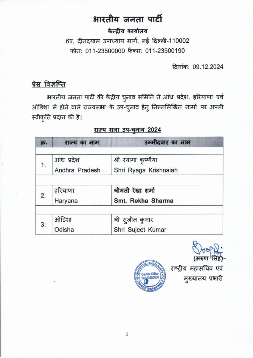 AnitaSubhadars1's tweet image. Hearty congratulations to Shri Sujeet Kumar on being nominated as the BJP candidate from Odisha for the upcoming Rajya Sabha by-election. Wishing you great success in this new journey ahead!

#sujeetkumar #RajyaSabhaByElection2024  #Bjp #Odisha