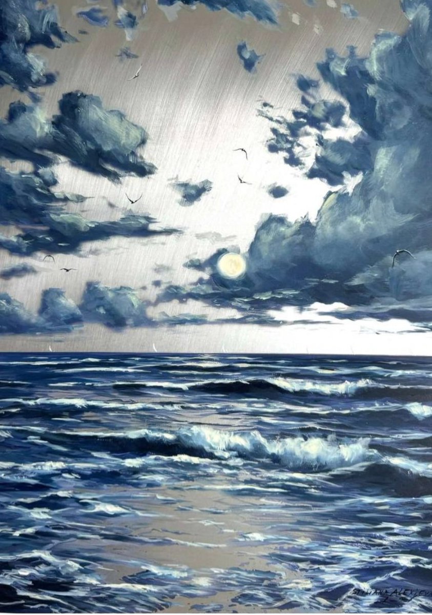 Stiliana Alexieva, Luminous Waters.  #seascape #art #ocean