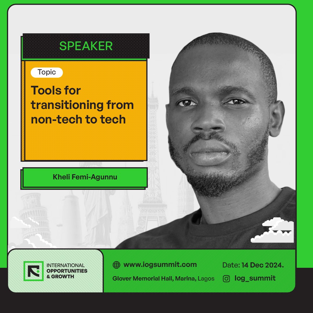 IOG_Summit's tweet image. Speaker Announcement!

We’re excited to share that @Kheli will be speaking at the International Opportunities &amp;amp; Growth Summit 2024!

Topic:Tools for transitioning from non-tech to tech.

Don’t miss this on tech trasistion.

#IOGSummit2024 #Opportunities #Techtransitioning