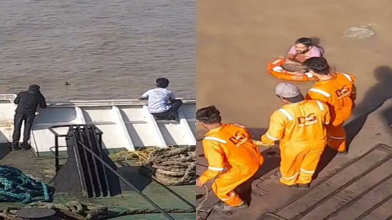 Man rescued after falling into the sea from Ghogha-Hazira Ro-Ro ferry
