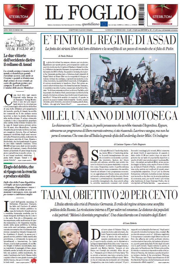 Luciano Capone (@lucianocapone) on Twitter photo Oggi con <a href="/CarloStagnaro/">Carlo Stagnaro 🏴🇺🇦</a> raccontiamo un anno di governo Milei. L’Argentina🇦🇷 era in una situazione disperata: dopo 12 mesi di terapia shock i conti sono in ordine, l’inflazione è crollata e l’economia in ripresa. Ma soprattutto i consensi di Milei sono alti. Com’è stato possibile? Oggi con <a href="/CarloStagnaro/">Carlo Stagnaro 🏴🇺🇦</a> raccontiamo un anno di governo Milei. L’Argentina🇦🇷 era in una situazione disperata: dopo 12 mesi di terapia shock i conti sono in ordine, l’inflazione è crollata e l’economia in ripresa. Ma soprattutto i consensi di Milei sono alti. Com’è stato possibile?