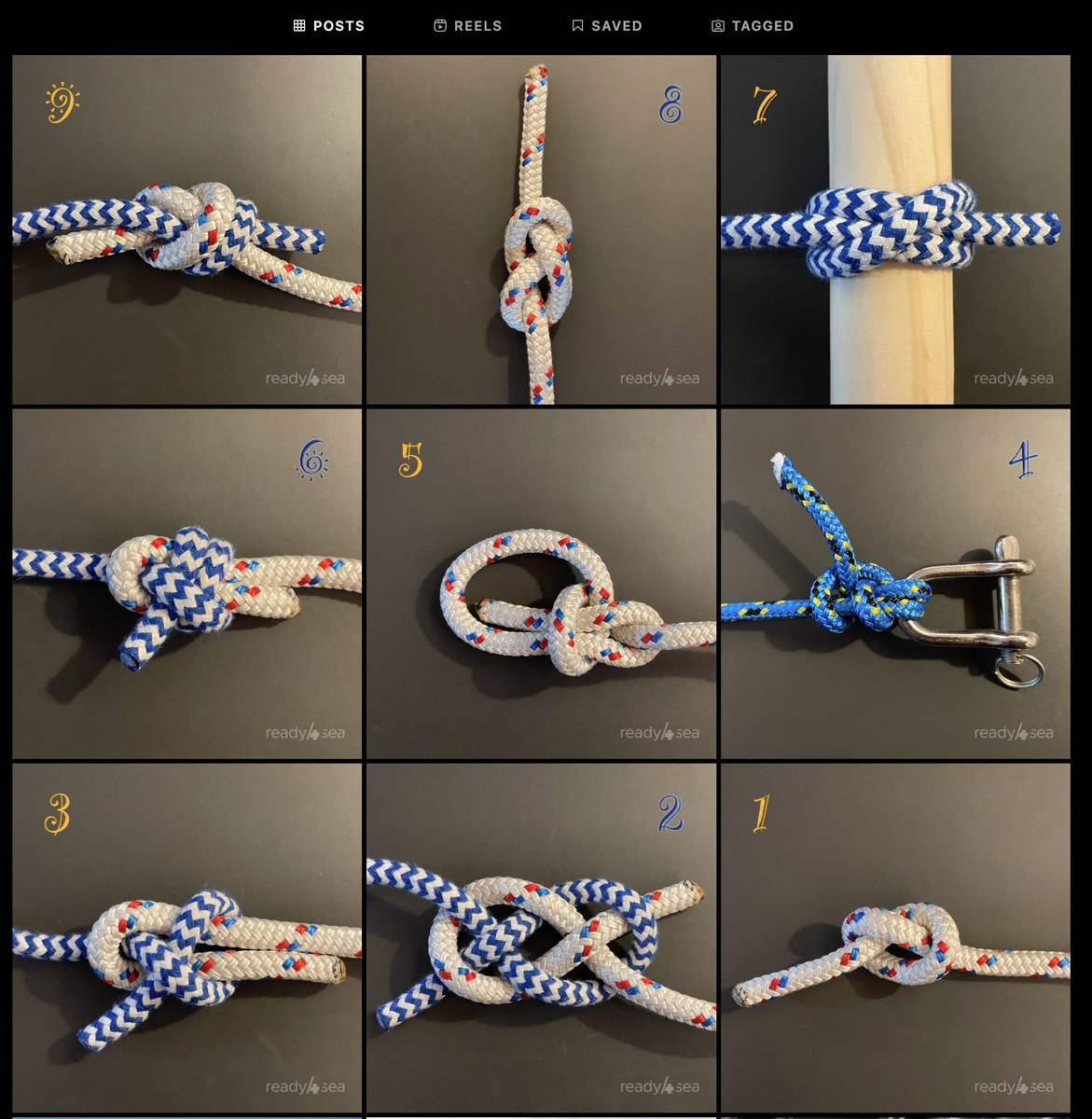 #1day1knot

Still 15 days to go on our #AdventCalendar of #knots.

Each day, we feature a #boating or #sailing #knot that will be useful on your #boat.

Which is your favorite?

Join us on our Instagram: instagram.com/r4s.app
or our new Bluesky account: bsky.app/profile/ready4…