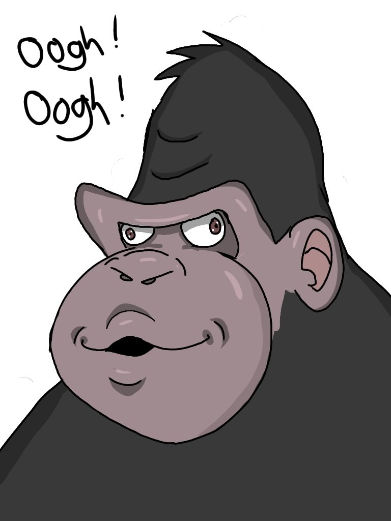 ThunderFist13's tweet image. Others : *Using IbisPaintX drawing anime characters*

Me : *Using IbisPaintX drawing monke....LOL*

#ibispaintx #randomdoodle