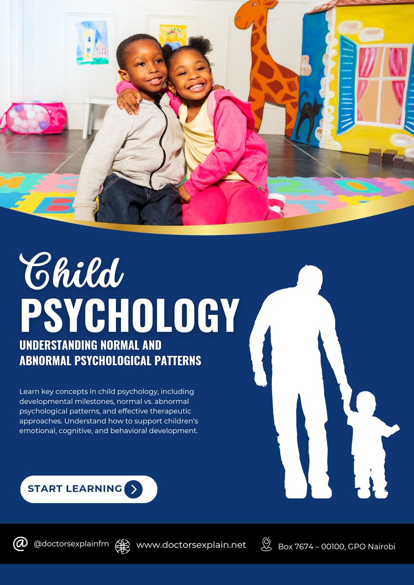 DocsExplainFM's tweet image. Understanding Child Psychology: Explore the influence of family, environment, and culture while mastering tools for positive growth and accurate diagnosis. Enroll at doctorsexplain.net/courses/child-…

#ChildPsychology #MentalHealth #BehavioralDevelopment #PediatricCare #HealthyMinds 🧠👶👩‍🏫