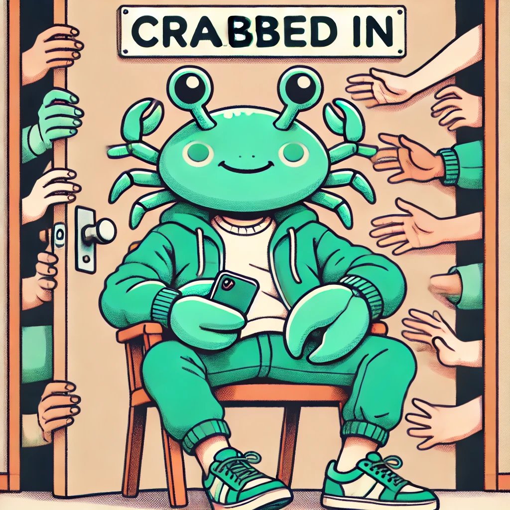The crowd pounds against the door, their voices rising in desperate pleas. But the sage crabs <a href="/eclipsecrabs/">ECLIPSE CRABS</a> holds firm, sealing the sanctuary. Behind the door lies the secrets of the eclipse guarded well. As the horrors close in, there’s only one way to survive—get me crabbed in