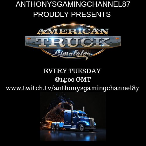 Good morning all, due to some irl plans changing, today's stream off ETS2 will not go ahead unfortunately. We will be back tomorrow as normal tomorrow and will make up for today's stream by doing a stream on Thursday, thanks.