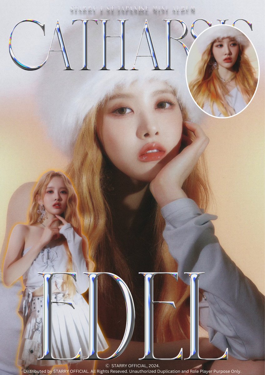 ㅤ 
𝗦𝗧𝗔𝗥𝗥𝗬 1st Japanese Mini Album
  ྀི 𓈒⠀𓂃⠀˖⠀ 𝗖𝗔𝗧𝗛✩𝗥𝗦𝗜𝗦 ⠀˖⠀𓂃⠀𓈒   ྀི

『      𝐂𝐨𝐧𝐜𝐞𝐩𝐭 𝐏𝐡𝐨𝐭𝐨 : #EDEL     』

20 • 12 • 2024    ┊    4PM (WIB)
#STARRY_Catharsis
  ㅤ