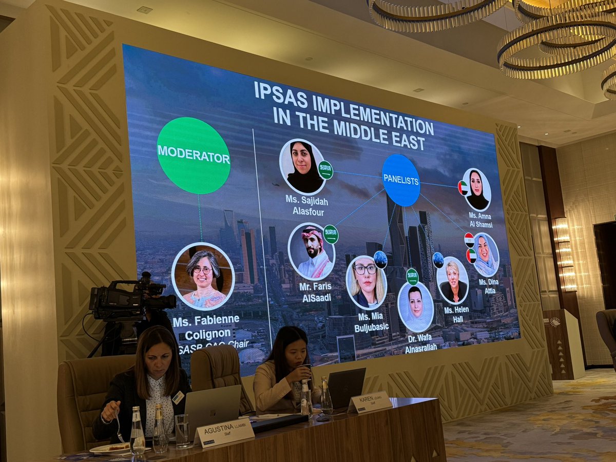 POBFA1's tweet photo. Live now IPSASB CAG meeting: panel on IPSAS implementation in the Middle East. 
====
En direct de la réunion du CAG de l'IPSASB : panel sur la mise en œuvre des normes IPSAS au Moyen-Orient. 

Follow here| Suivre ici : 
Follow here: 
https://t.co/A5ulEvBtaU https://t.co/lA4pNBNqyF