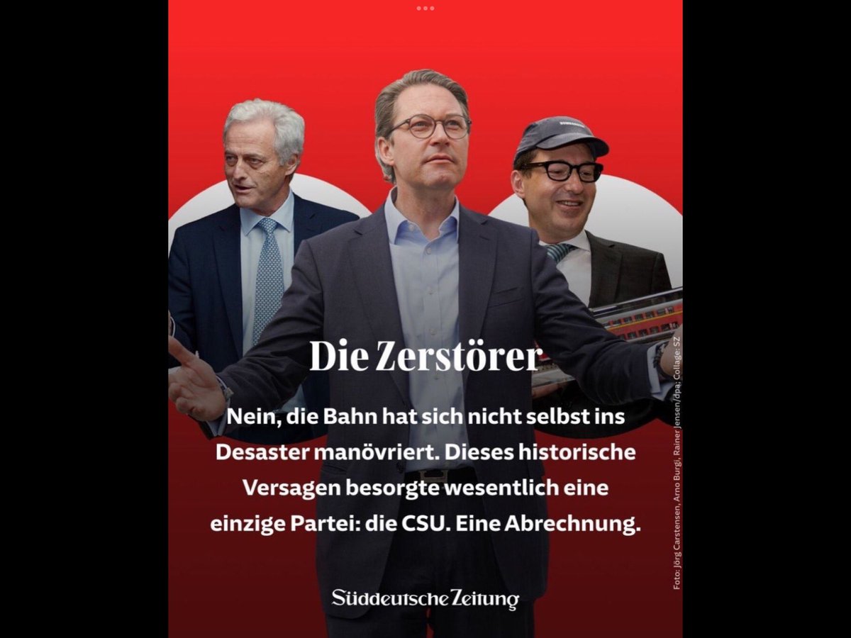 matflamm's tweet photo. @MatthiasHauer @baerbelbas Will der #Hauer von den Nieten & Versagern @jensspahn @JuliaKloeckner @DoroBaer @andreasscheuer #Dobrindt @csu_bt #Linnemann @cducsubt ablenken?
Die verantwortlich sind für Milliarden € Steuergeld-Veruntreuung, die kaputte DB, digitalen Notstand, mangelnden Sachverstand etc. https://t.co/ctP4icsv2c