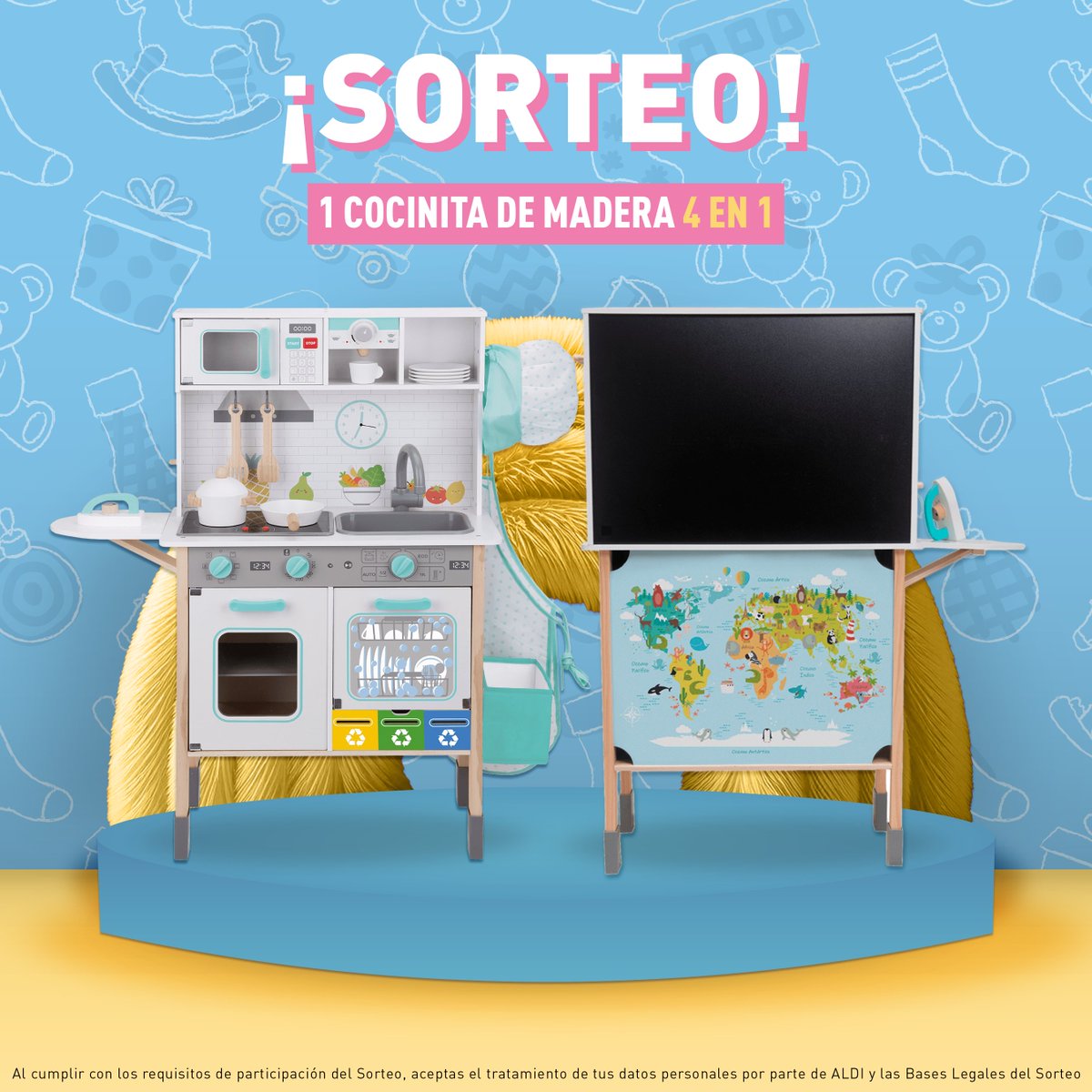 🎄✨ ¡SORTEO de una increíble COCINITA 4 en 1! Si Papá Noel todavía no ha encontrado esta cocinita… ¡es tu oportunidad!​​

​​Para participar:​​

✅ Síguenos <a href="/Aldi_es/">ALDI España</a> ​​
🔄 Comparte y dale a like ​​
💬 Comenta el juguete favorito de tu hijo/a con #CocinitaALDI