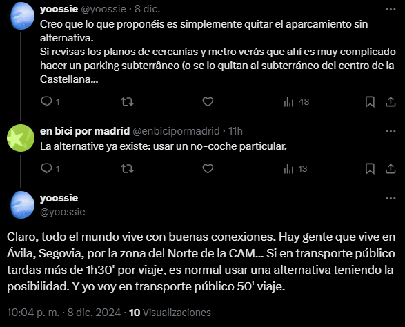 enbicipormadrid's tweet photo. A raíz de esta denuncia de @MadridProyecta, hemos decidido ver hasta qué punto puede ser cierta la hipótesis de @yoossie: la gente que va a Nuevos Ministerios en coche es porque vive en zonas mal comunicadas con transporte público-> https://t.co/EB0g4Dlk2N