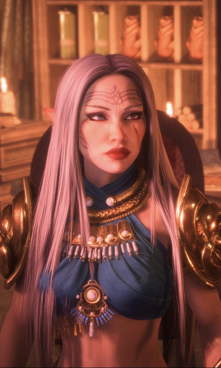 moonpuffxx's tweet photo. Finally got around to posting my rook - my silly sarcastic lord of fortunes elf lady, Lunarisse Laidir! Talk about money and she lights up 👀🌟

#DragonAgeVeilguard #rookreveal #dragonage https://t.co/fEitlhruEM