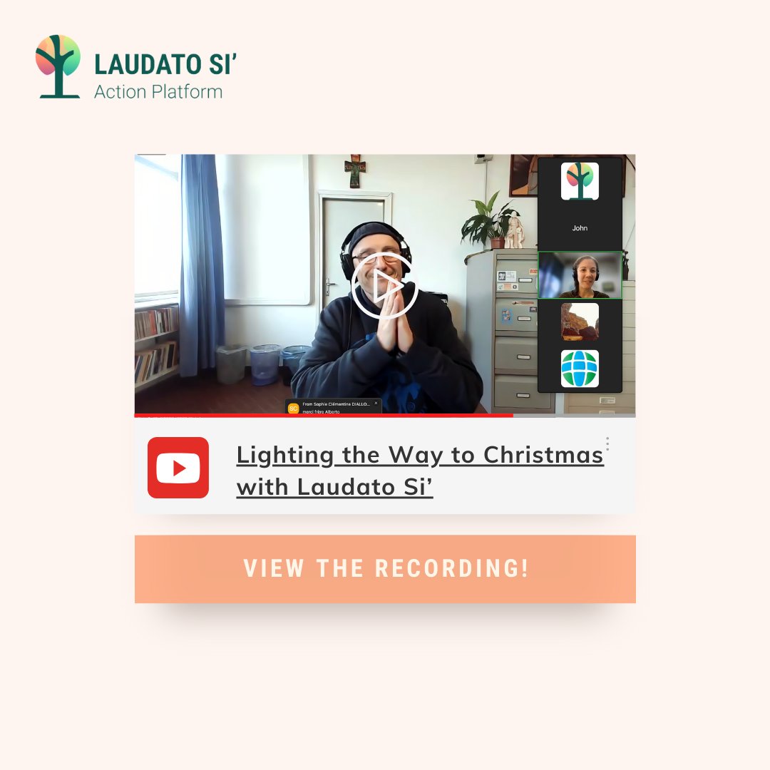 lsap_eng's tweet photo. Missed our December webinar? Watch the recording: 'Prepare the way for the Lord.' (Luke 3:4) 🌟 #AdventReflection #LaudatoSi
https://t.co/U0oiasXmp4 https://t.co/wHW9XU8rq7